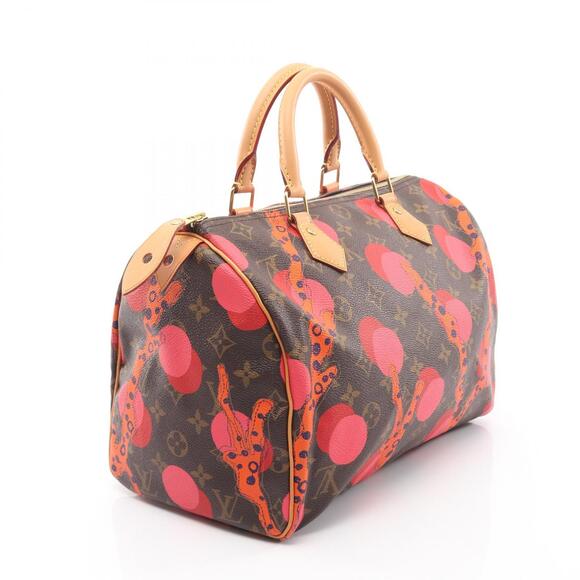 Louis Vuitton Handbags - Louis Vuitton Speedy Handbag Canvas Leather Monogram Ramage Brown Red Orange